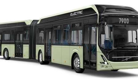 Volvo prueba un colectivo de pasajeros articulado y eléctrico
