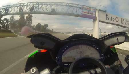 A bordo de un 600cc. Andrés González, presenta al circuito de Río Cuarto 