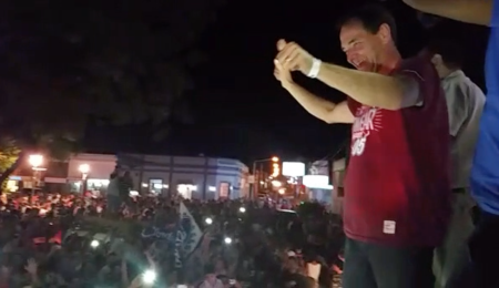 Los festejos del Campeón