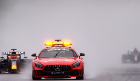 Verstappen sólo giró tres vueltas detrás del Safety Car y ganó