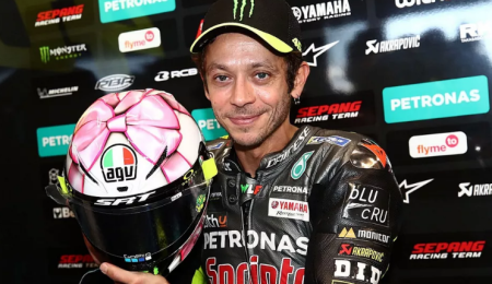 El casco de Valentino Rossi para su futura hija