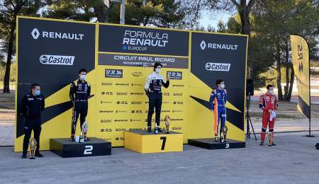 Colapinto subió al podio en la carrera sabatina