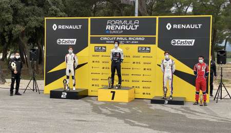 Colapinto cerró el año de la Fórmula Renault Eurocup arriba del podio