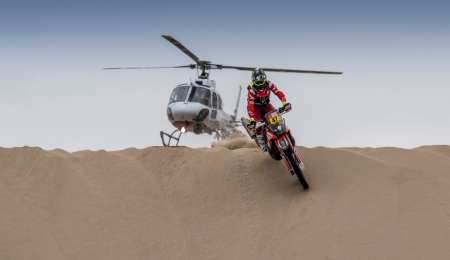 Los helicópteros, movilidad fundamental para el Dakar