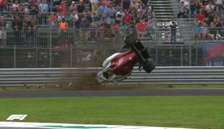 Impactante accidente de Ericsson en Monza