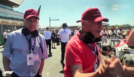 Los Fangio atraen las miradas en Silverstone