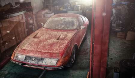 Encontraron una Ferrari única y abandonada en Japón