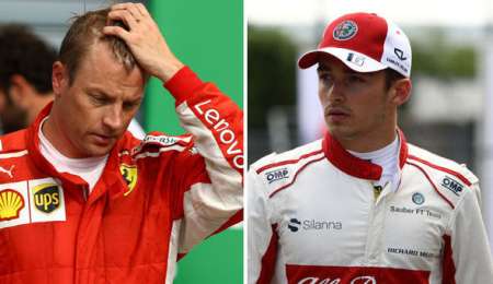 Leclerc a Ferrari y Raikkonen a Sauber