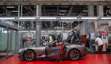 Ferrari en su máxima capacidad de producción luego del receso