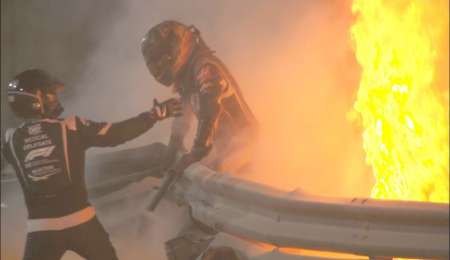 Hamilton habló del accidente de Grosjean: "La imagen fue terrible"