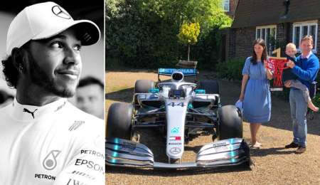 Lewis Hamilton, tendrá un ángel siguiendo sus carreras...