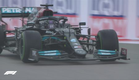Lewis Hamilton logró en Rusia su victoria N° 100