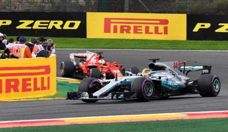 Hamilton logró la victoria en Bélgica y acecha en el campeonato