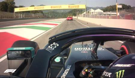 Hamilton, en una carrera accidentada en Mugello