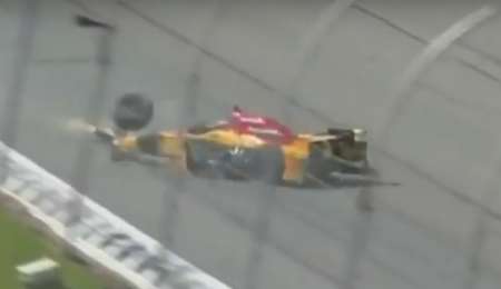 Hunter-Reay también se accidenta en Pocono