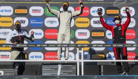 Las voces del podio de la primera carrera del Top Race