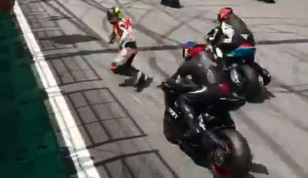 Se cayó de su moto y salvó su vida de milagro