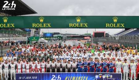 La foto oficial de Le Mans con todos los pilotos