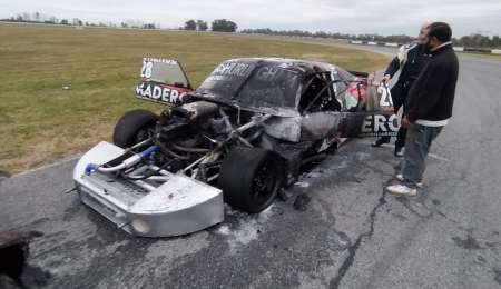 Incendio y susto en el Autódromo de La Plata