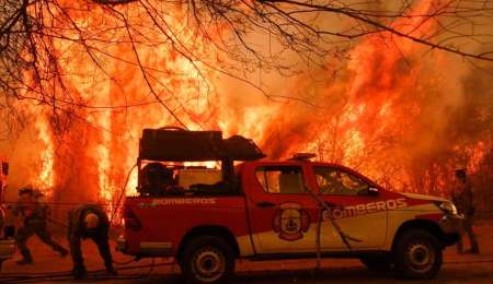 Los mecánicos del Súper TC2000 que le dan pelea a los incendios en Córdoba