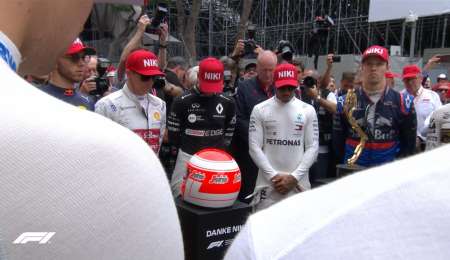 Homenaje oficial de la f1 a Niki Lauda en Mónaco