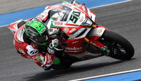 Eugene Laverty evoluciona de su fractura