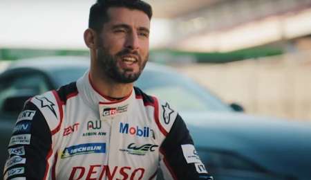 Pechito López probó el nuevo Toyota Supra en Fuji