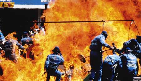 Tensión y fuego en el GP de Alemania de 1994