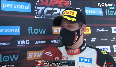 Nicolás Moscardini: "Sufrí un montón en la carrera"