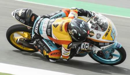 Moto3: el argentino Gabriel Rodrigo se clasificó tercero en la grilla de largada