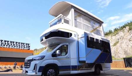 Así es Maxus, el motorhome de dos pisos y ascensor