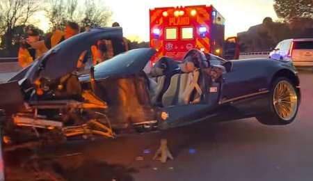 Destruyó un Pagani y lo publica en las redes