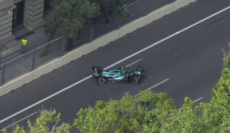 Tremendo golpe de Stroll contra la pared en Bakú