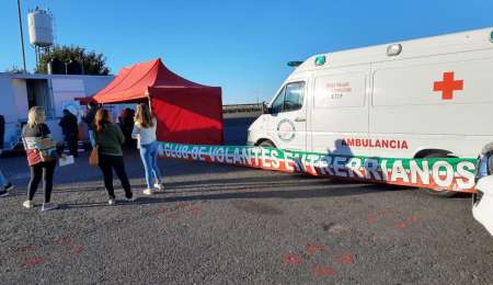 Colecta de sangre en el autódromo de Paraná