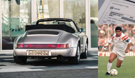 Subastan el Porsche de Maradona