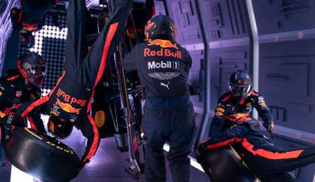 El pitstop de Red Bull ¡sin gravedad!