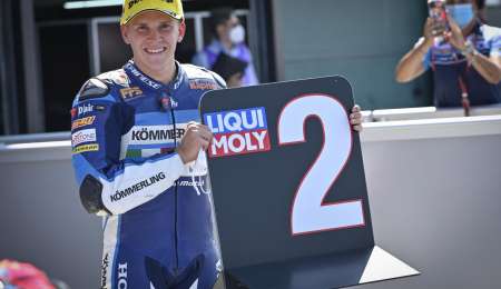 Gabriel Rodrigo terminó segundo en la clasificación de Moto 3
