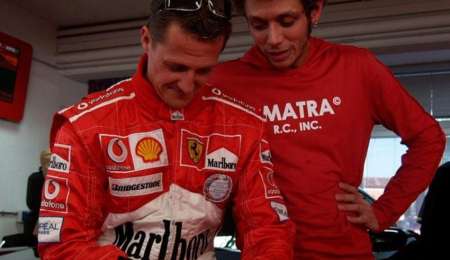 “Schumacher miraba sorprendido los tiempos de Rossi con Ferrari”