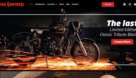 Royal Enfield y su plataforma e-commerce