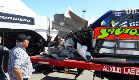 Fuerte golpe de Alan Ruggiero en los entrenamientos