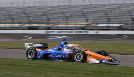 Indy Car ya gira en Indianápolis: Scott Dixon ganó el 1° entrenamiento