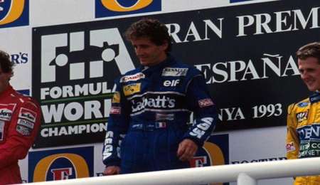 Se cumplen 25 años del podio que juntó a Prost, Senna y Schumacher