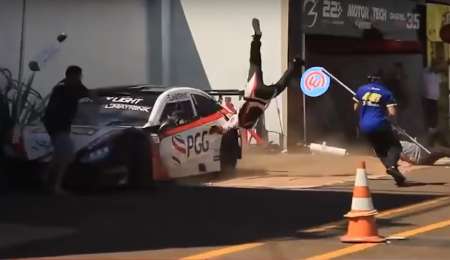 Terrible accidente en boxes: Tres personas heridas