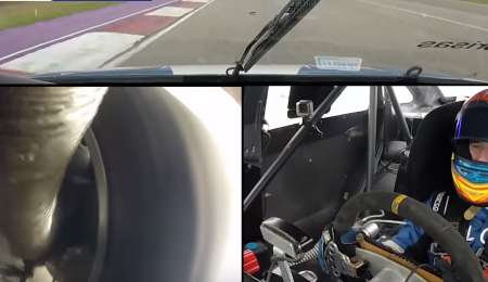 El trabajo de la suspensión en vuelta rápida