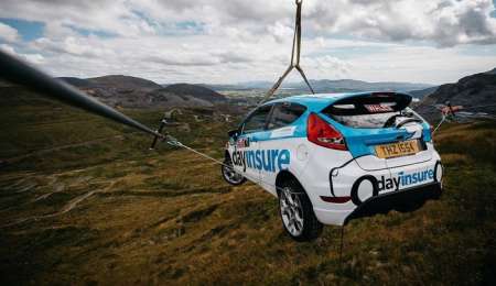 Insólita promoción del Rally de Gales