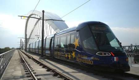 El tranvía que une Francia con Alemania