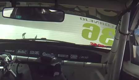 El Zonda no perdona: Trompo y golpe contra la pared