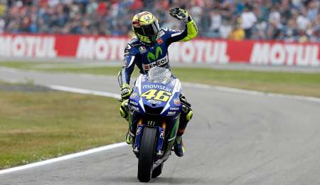 Brillante victoria de Valentino Rossi