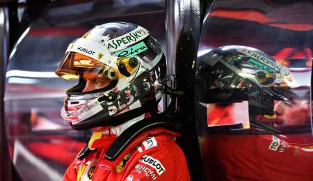 La decepción de Vettel tras la clasificación en Singapur