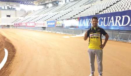 Superprestigio Dirt Track: Matías Lorenzato se luce en las prácticas